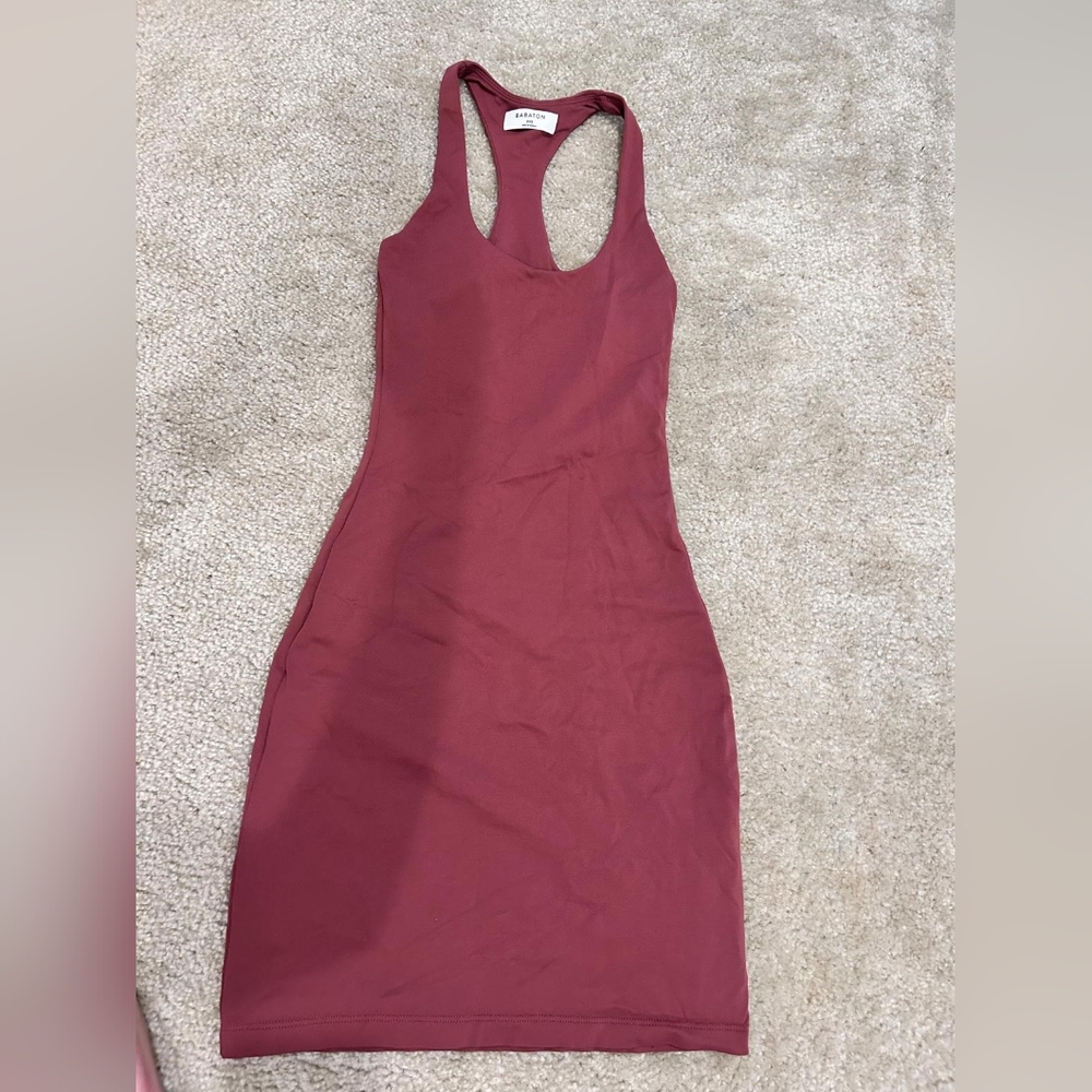 Babaton Red Halter Bodycon Dress Cocktail